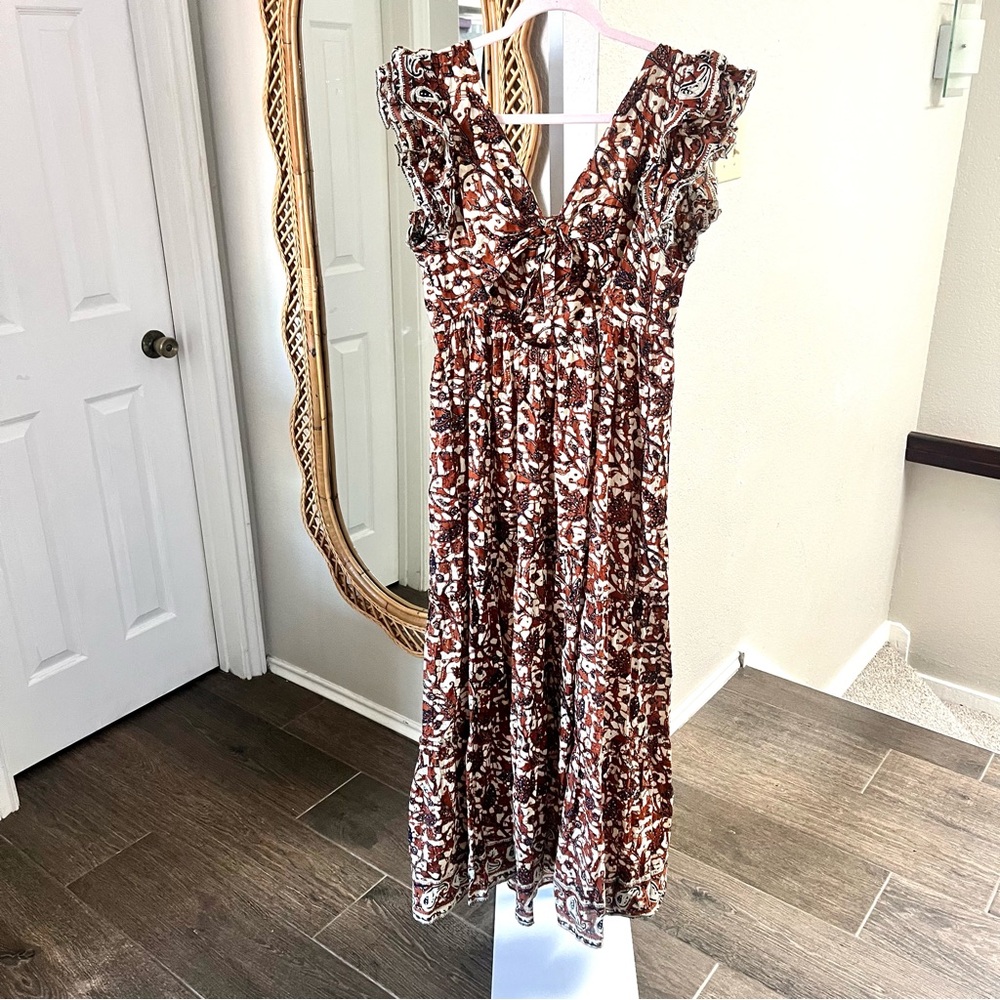 Anthropologie / Love The Label Mirabelle Ruffled Maxi Dress in Honey - Picture 8 of 10